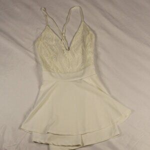 Love Tree Small White Romper